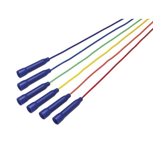 Bhalla Intl Bhalla International 1004675 Sportime Solid Jump Ropes; 9 ft.; Assorted Colors; Set of 6 1004675 - main
